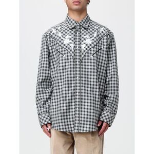Kenzo Men Western-Style Gingham Check Shirt Kenzo In Cotton With Embroidery